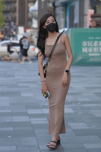 【精选街拍】Vol.3386 柔美棕色长裙 [218P-2.56GB]